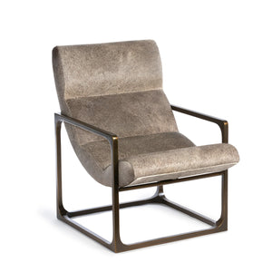 Taurus Lounge Chair-Iron Accents