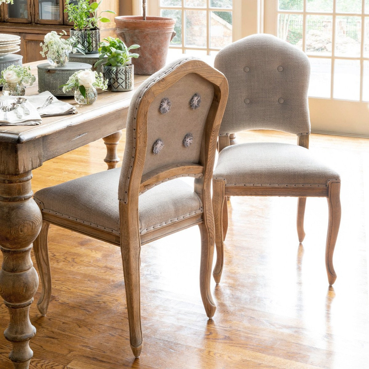 St. Louis Dining Chair-Iron Accents