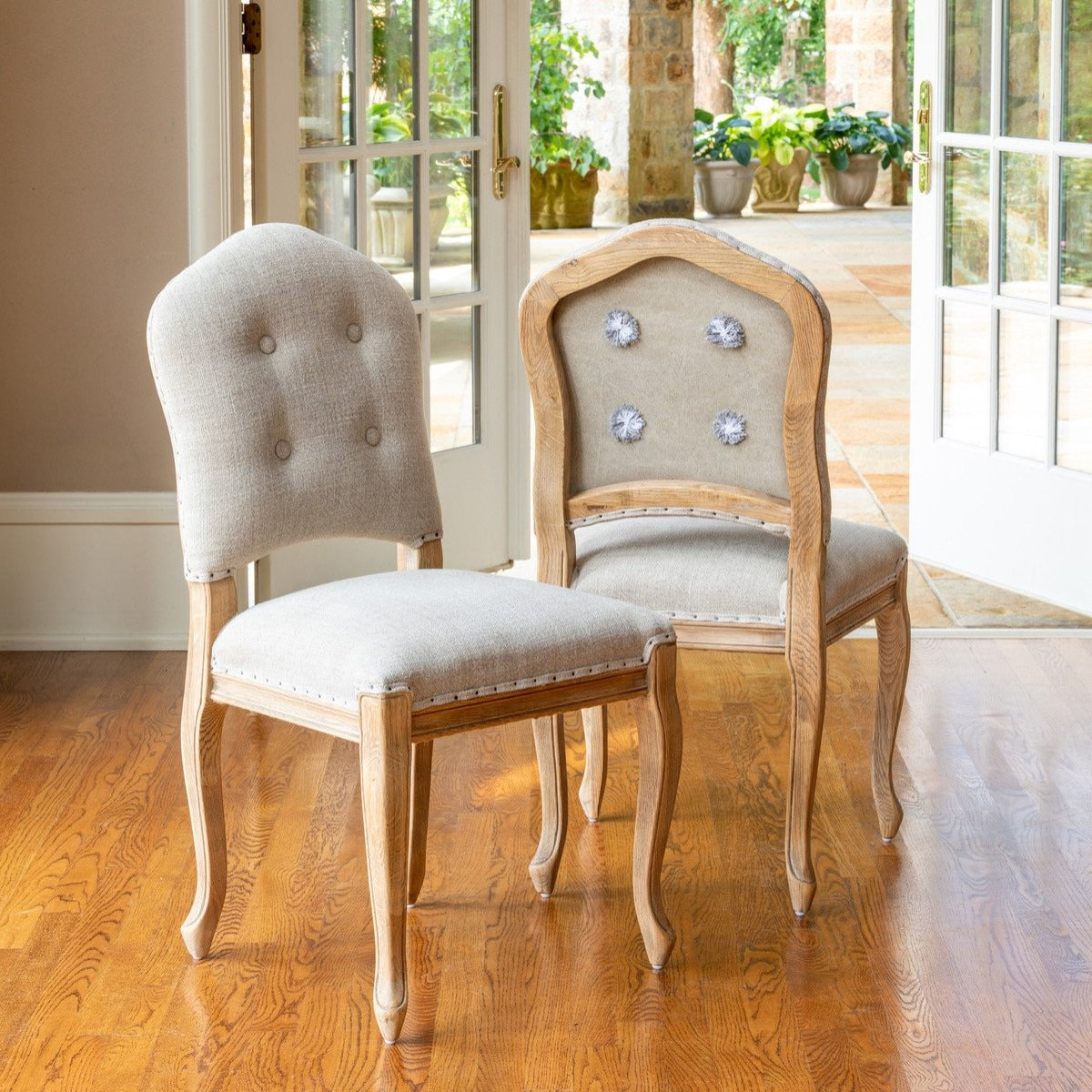 St. Louis Dining Chair-Iron Accents