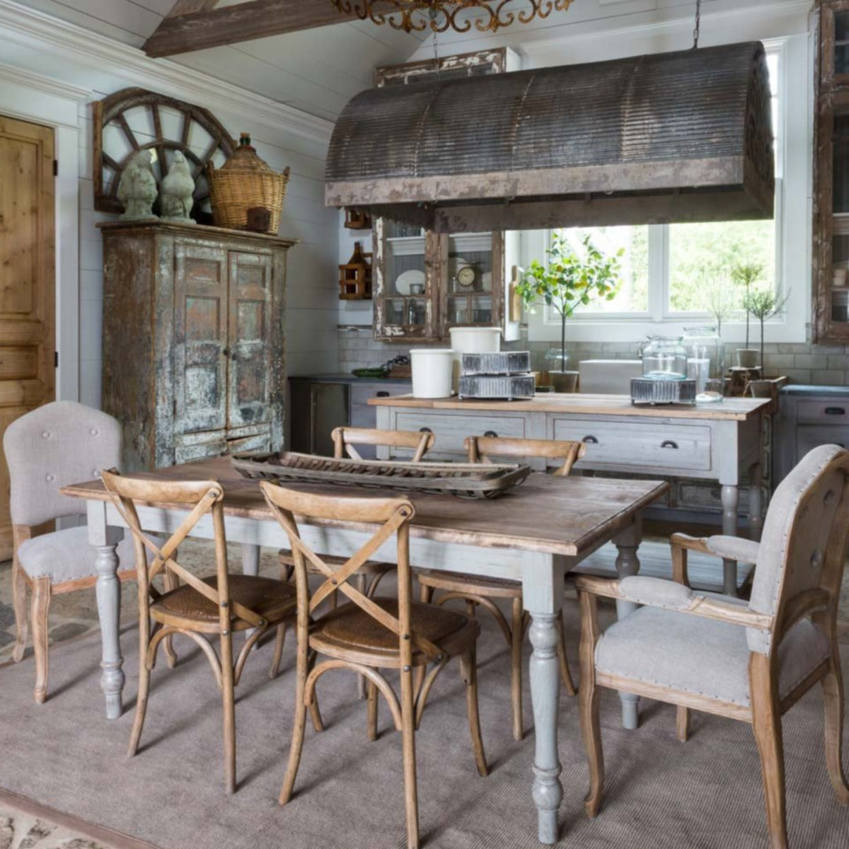 St. Louis Dining Chair-Iron Accents