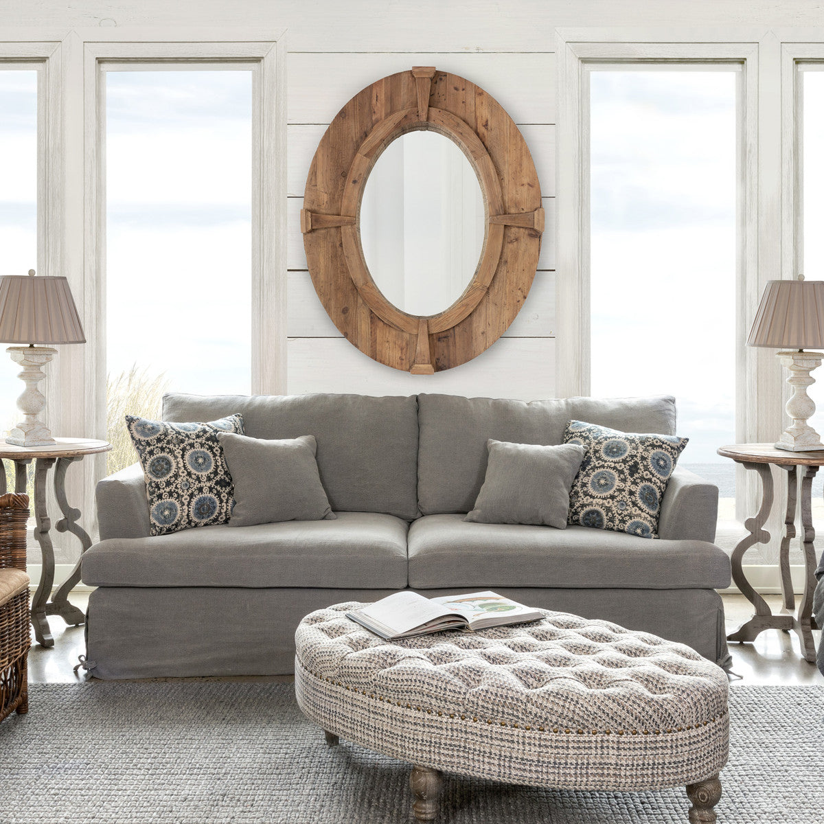 Park Hill Slipcover Sofa-Iron Accents