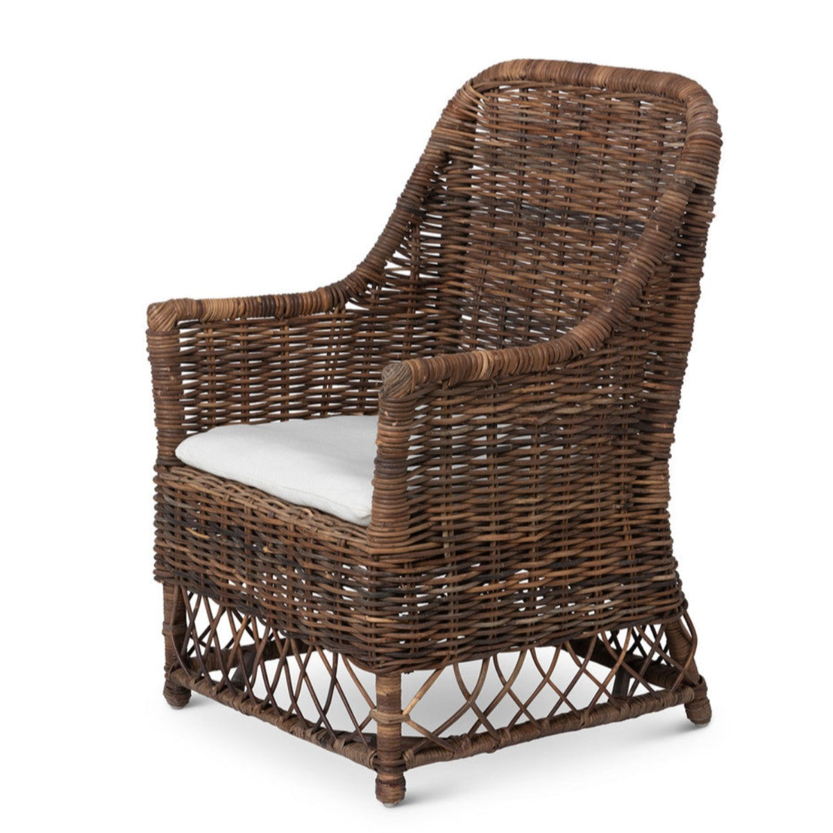 Aged Wicker Terrace Chair