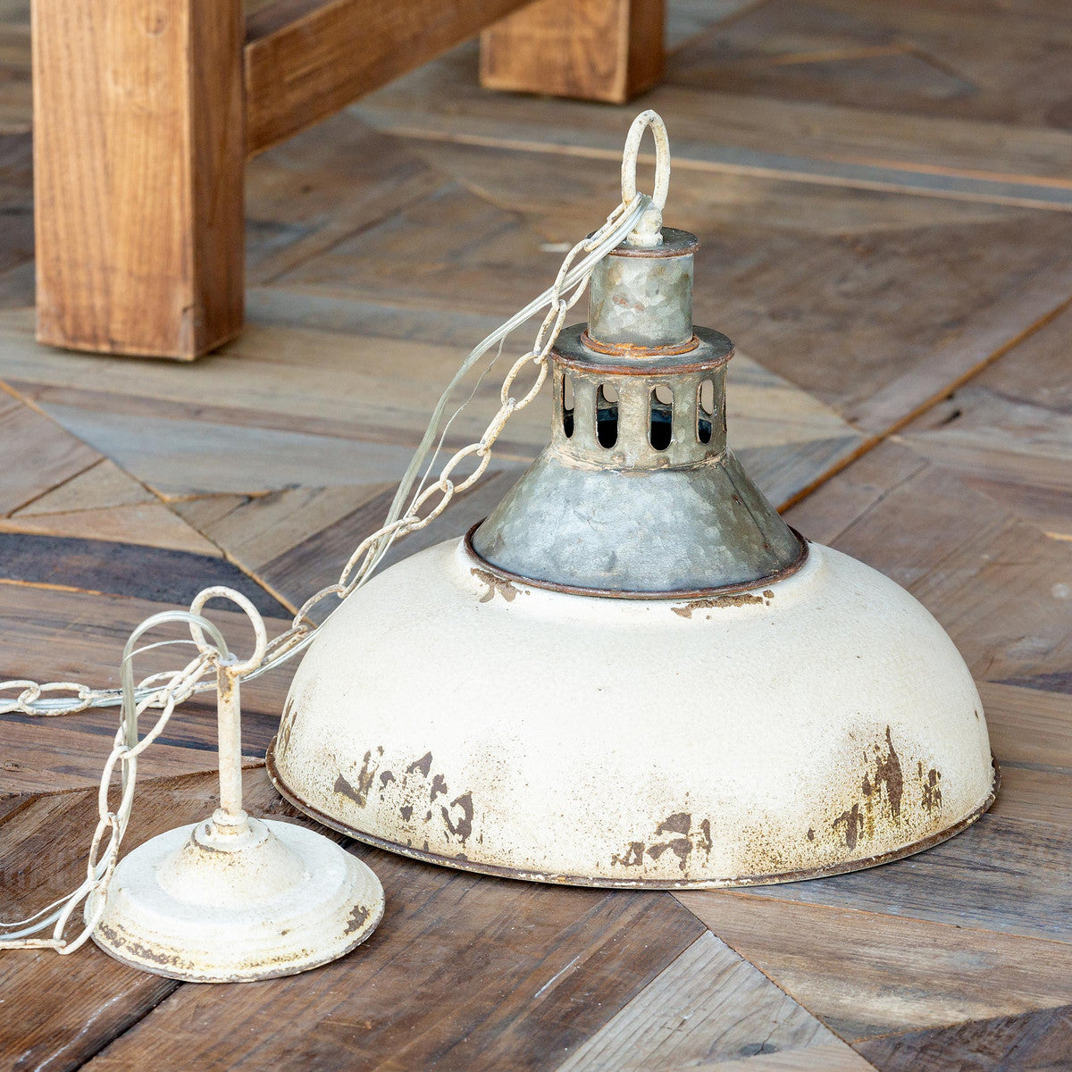 Old Factory Pendant Light-Iron Accents
