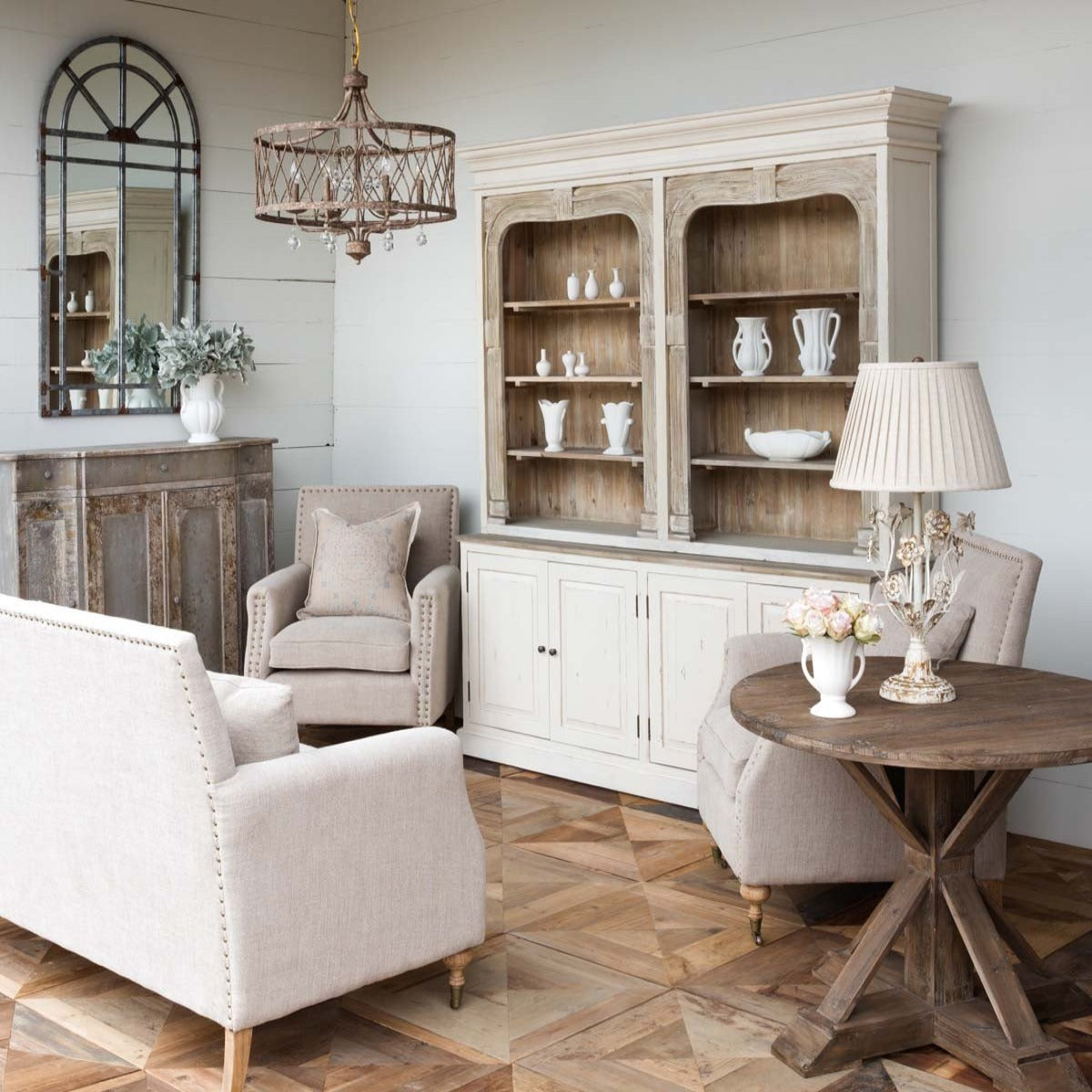 Metal Flower Lamp-Iron Accents