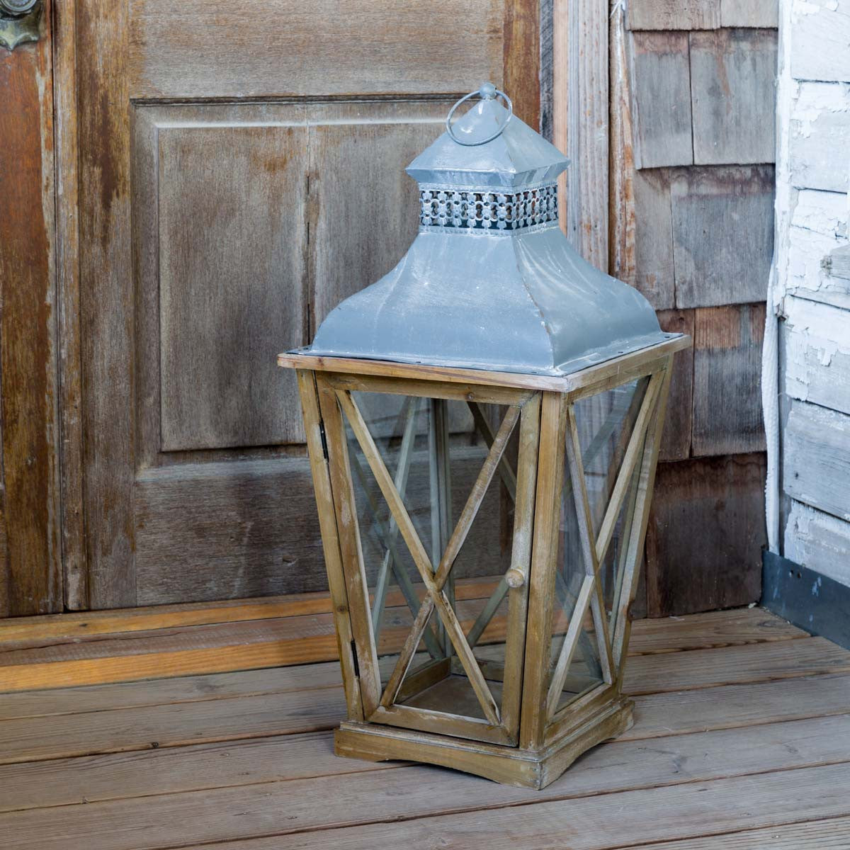 Tudor Revival Lantern-Iron Accents