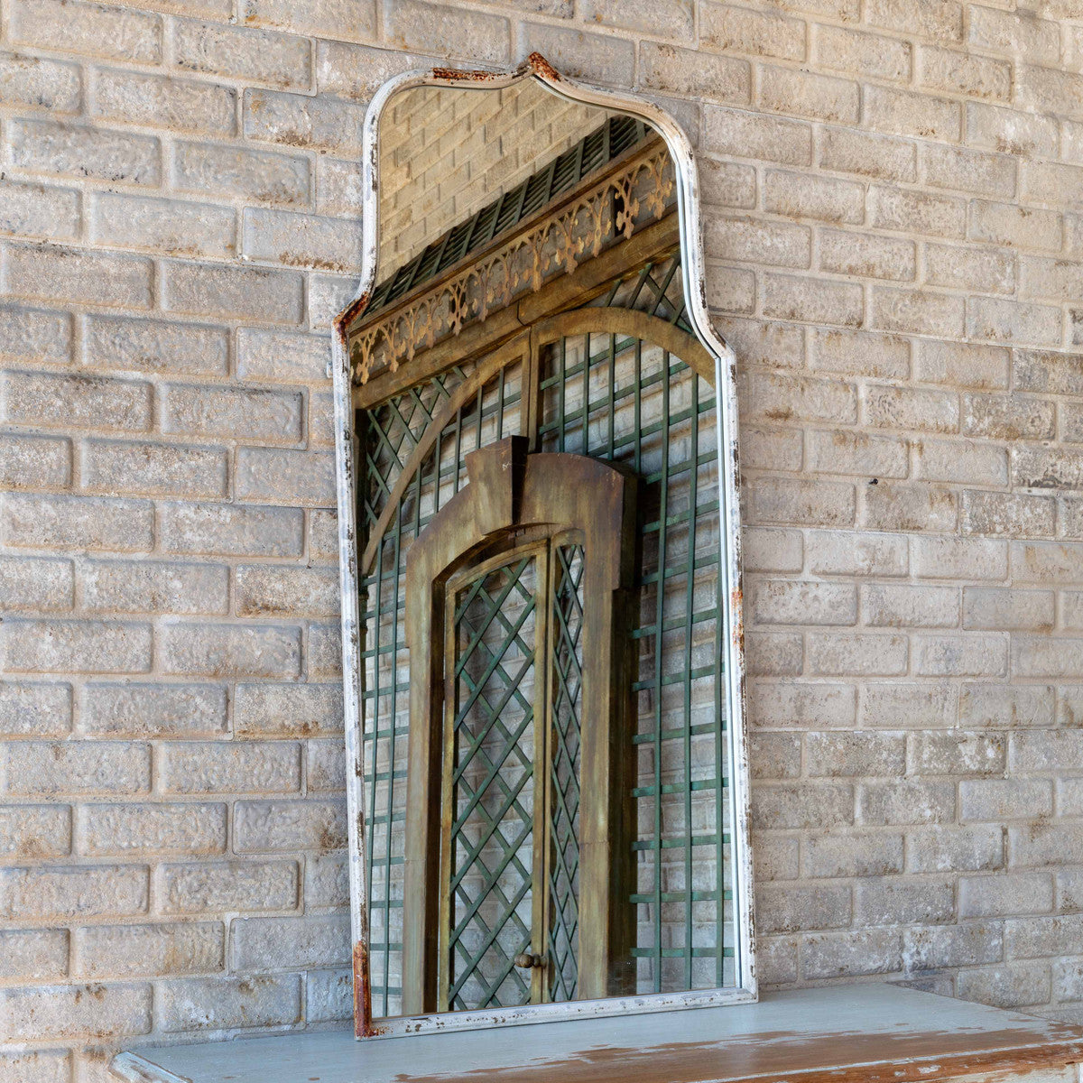 Southern Home Keyhole Mirror-Iron Accents