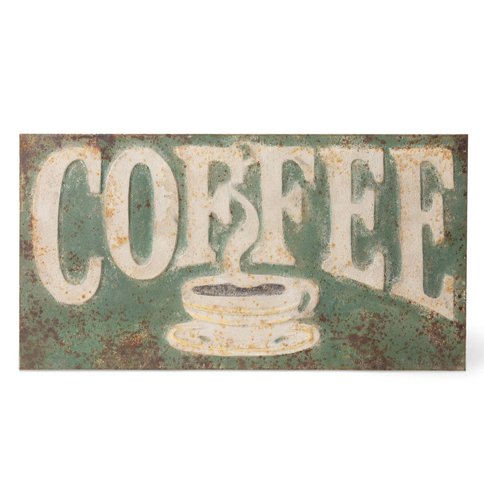 Vintage Metal Coffee Sign