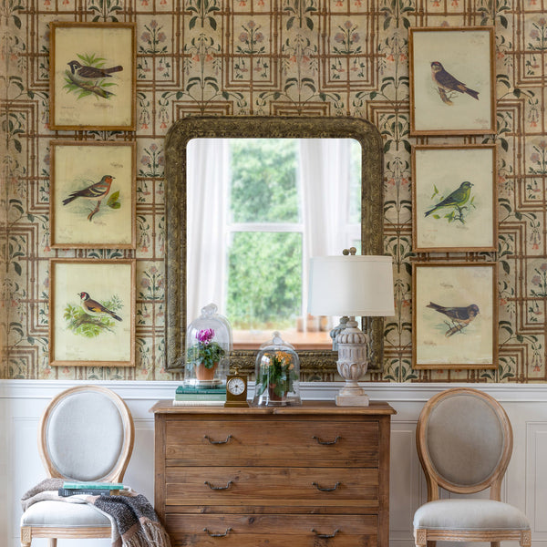 Vintage Bird Prints (Set-6) - Iron Accents