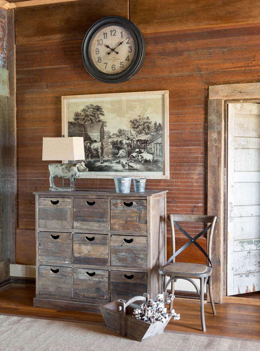 Schoolhouse Clock-Iron Accents
