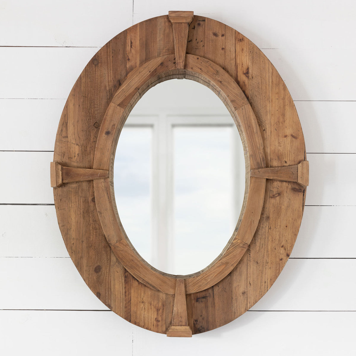 Estate Window Frame Mirror-Iron Accents