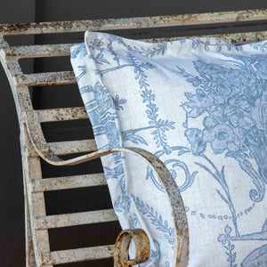 French Quarter Blue Pillow-Iron Accents