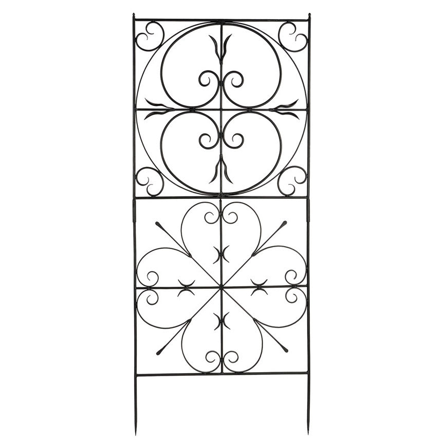 English Garden Trellis-Iron Accents