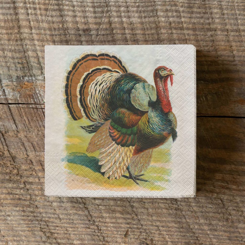 Vintage Turkey Paper Napkins