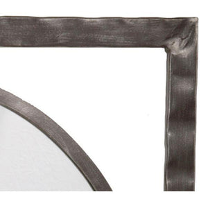 Forest Hill Round Wall Mirror-Iron Accents