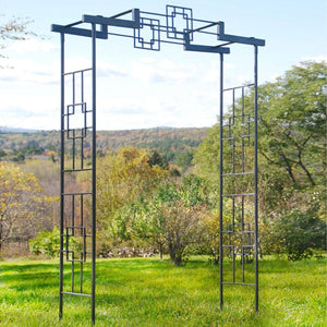 Geometric Arbor II-Iron Accents
