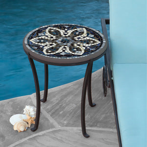 Grigio Mosaic Chaise Table