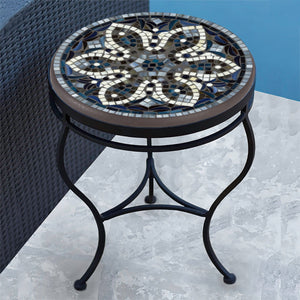 Grigio Mosaic Side Table