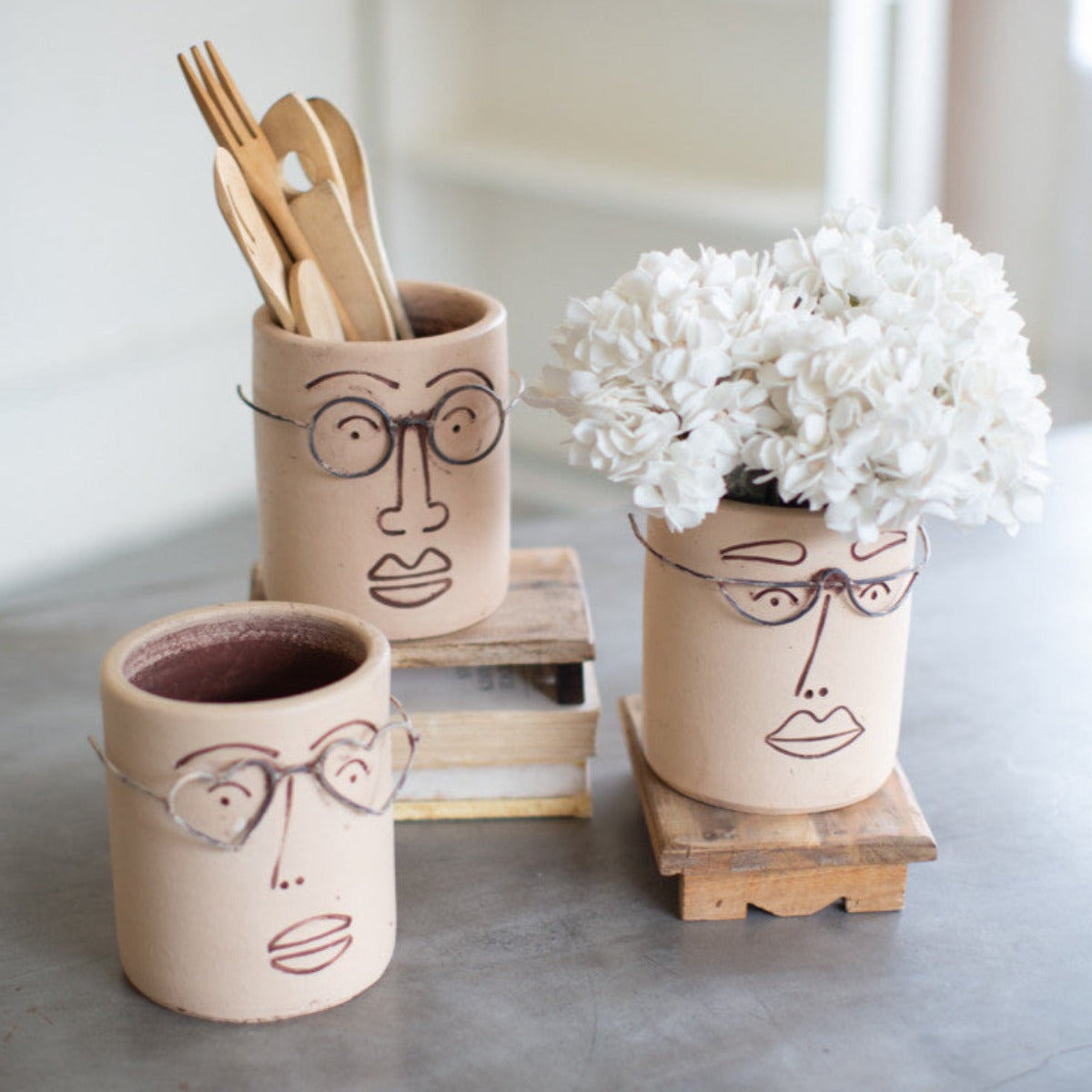 Ceramic Face Caddies