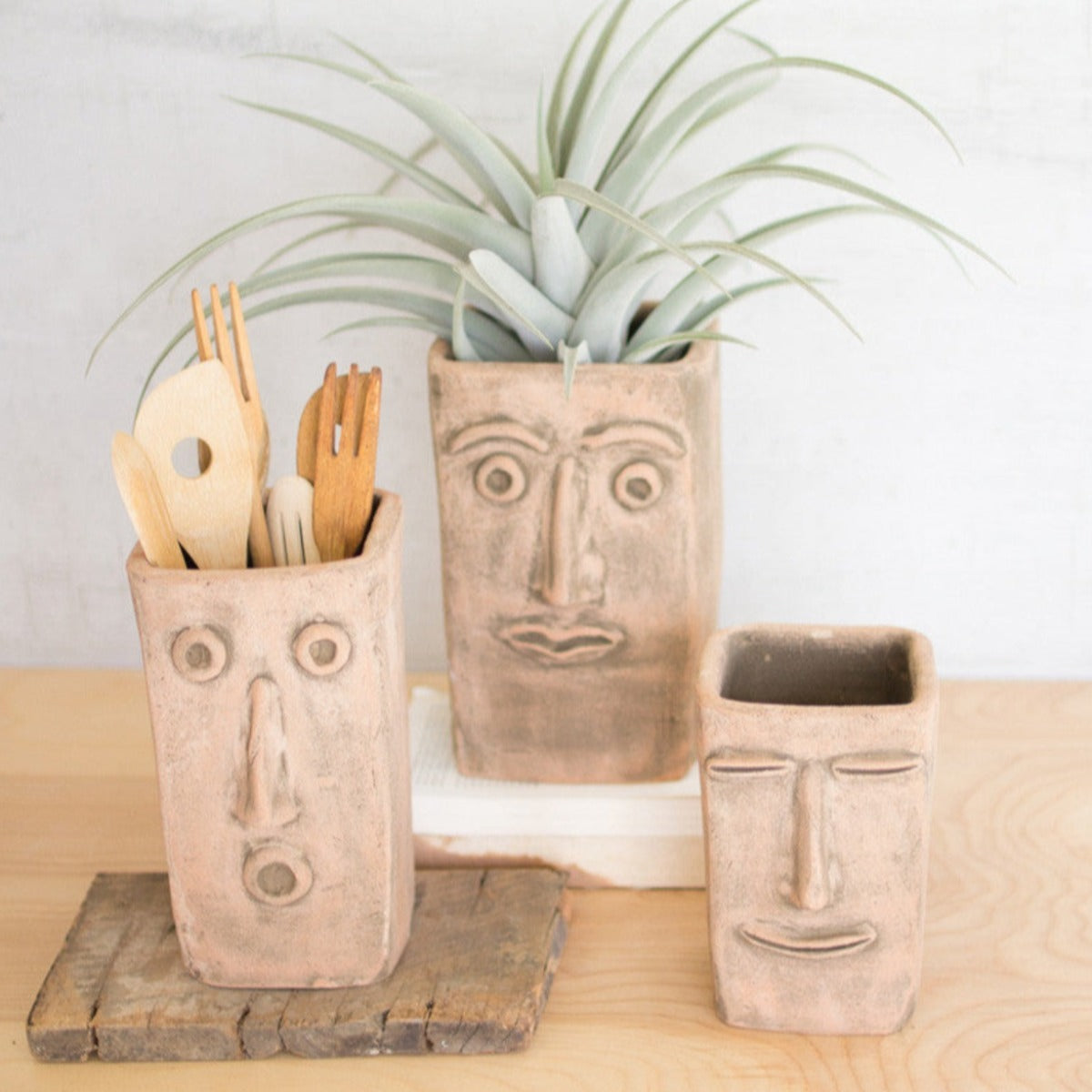 Clay Face Planters