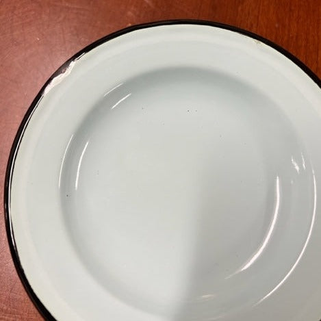 Enamelware Dessert Plate-Iron Accents