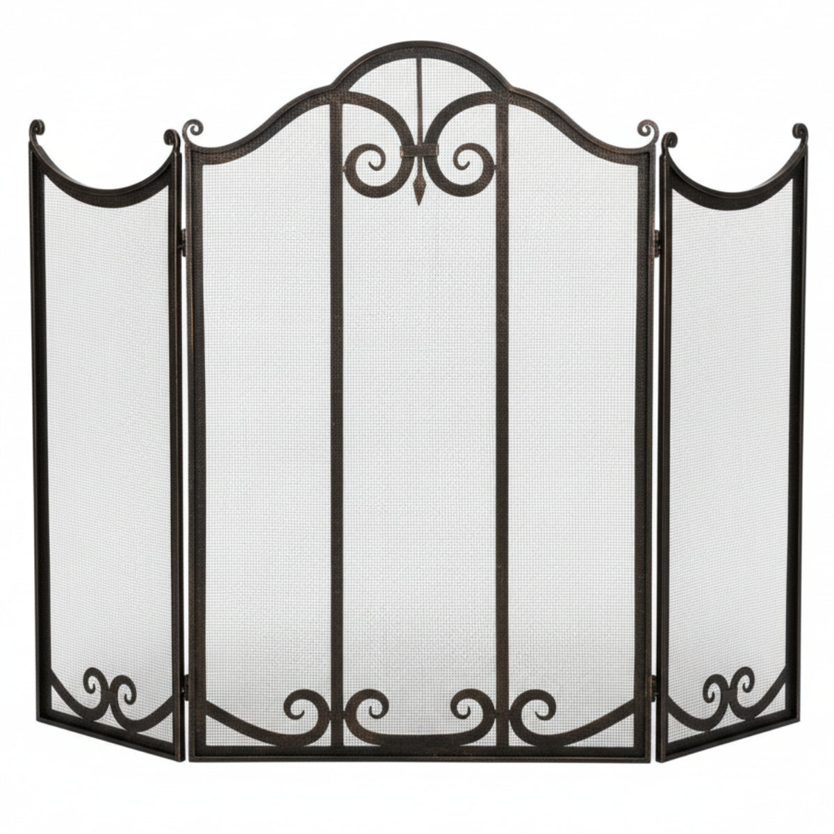 Ironwood Scroll Fireplace Screen