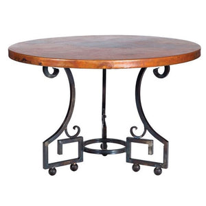 Kingsley Dining Table or Base for 42"-54" Tops-Iron Accents