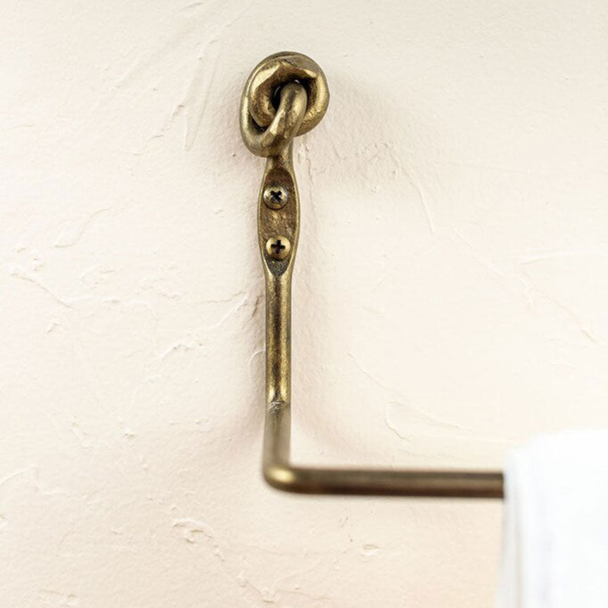 Knot Paper Towel Holder-Iron Accents