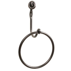 Knot Wrought Iron Towel Ring-Iron Accents