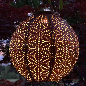 Indoor/Outdoor Round Lantern - Copper