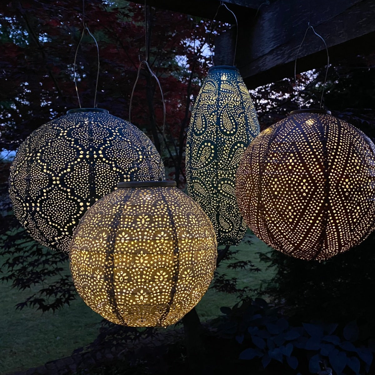 Round Marrakesh Lantern - Petrol