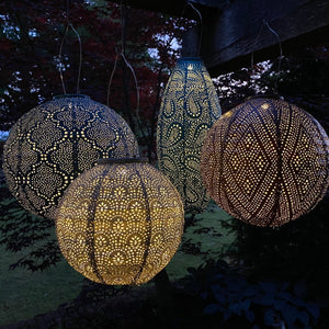 Indoor/Outdoor Globe Lantern - Copper