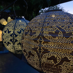 Round Marrakesh Lantern - Taupe