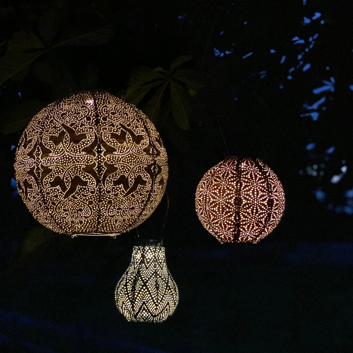 Round Marrakesh Lantern - Taupe