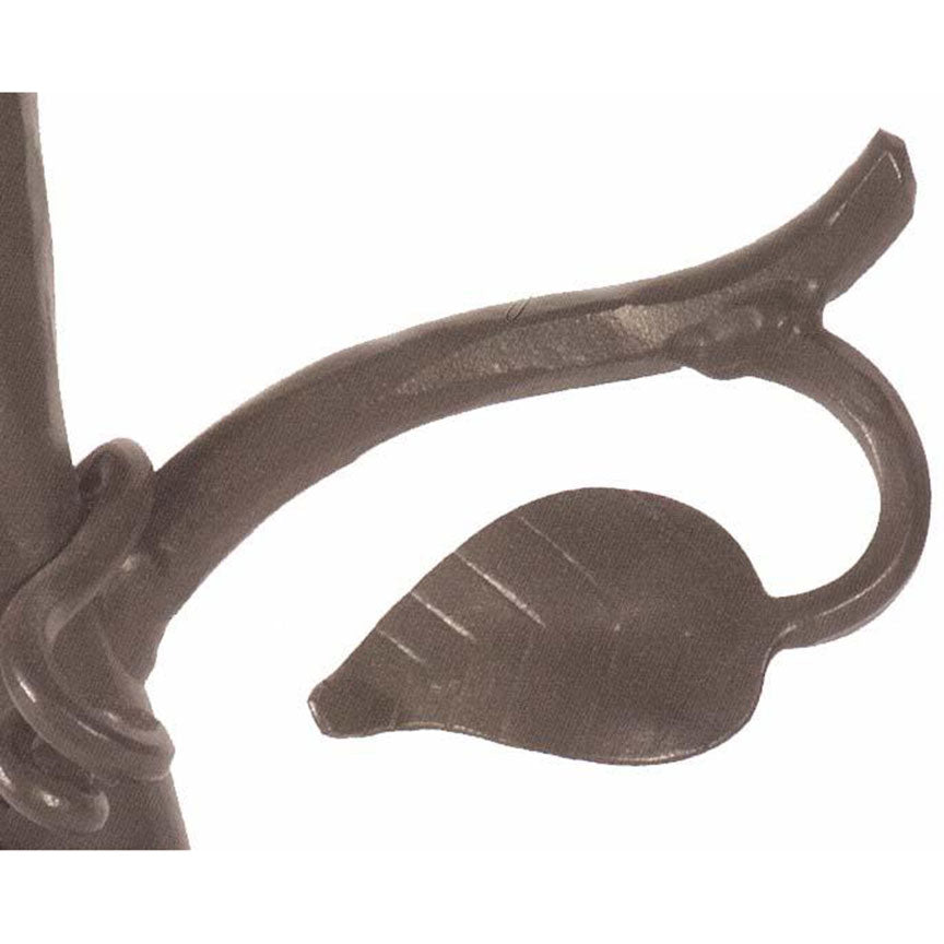 Leaf Console Table-Iron Accents