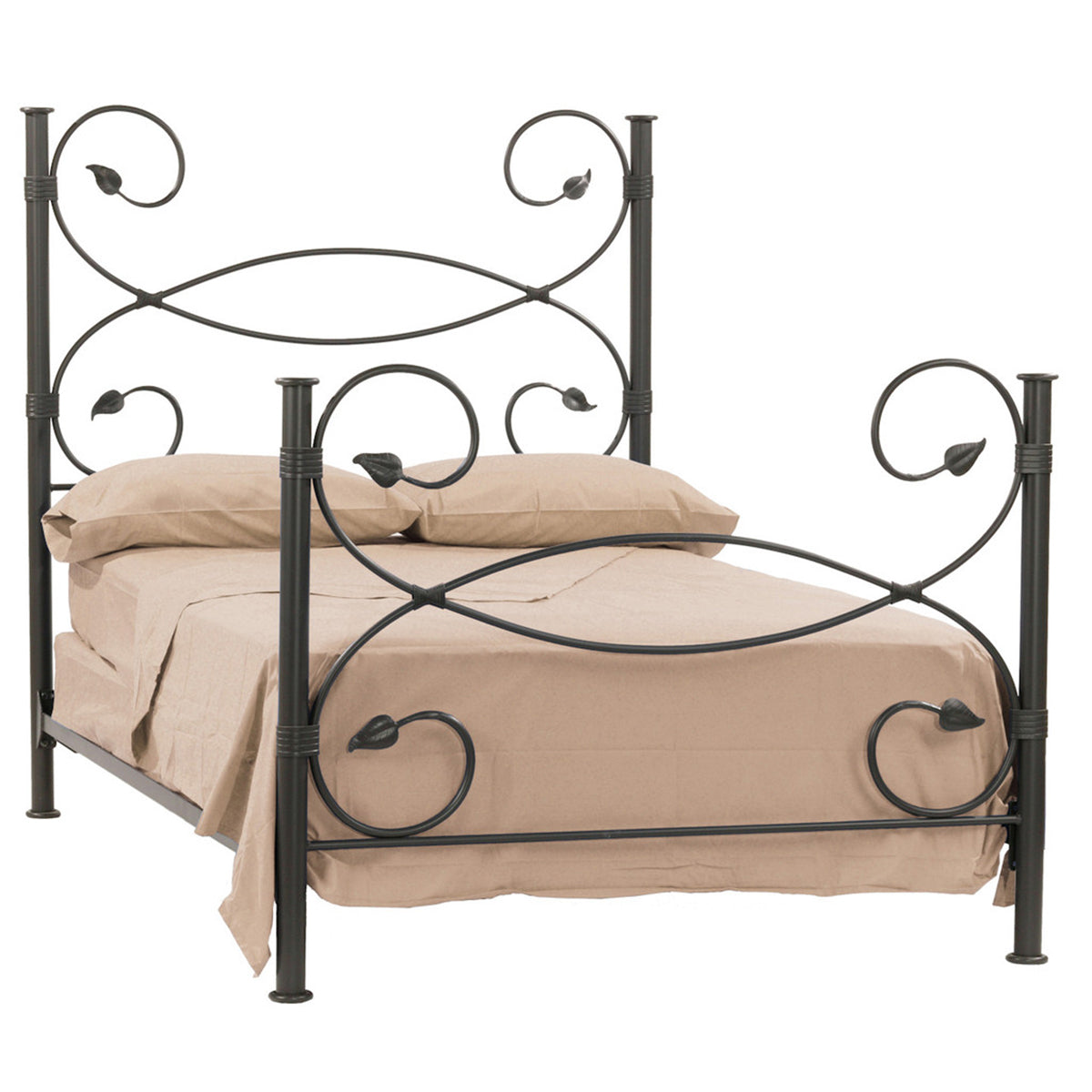 Leaf Wrought Iron Bed