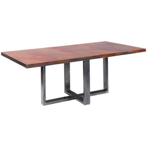 Liam Dining Table or Base for 72x44 - 84x44 Tops-Iron Accents