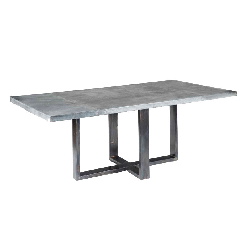 Liam Dining Table or Base for 72x44 - 84x44 Tops-Iron Accents