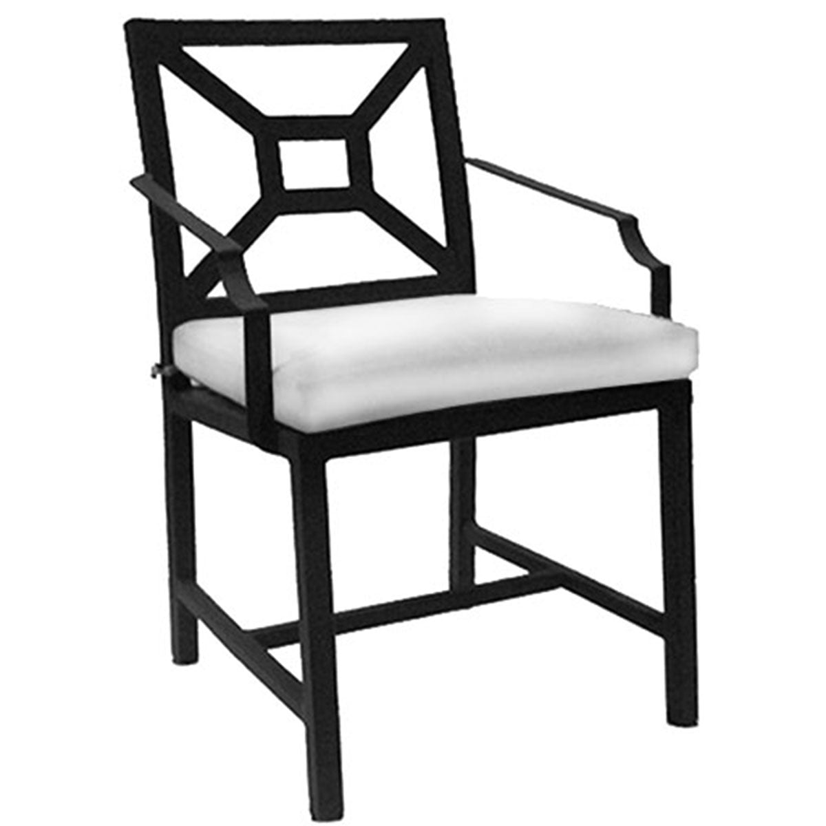Milano Arm Chair (Set-2)-Iron Accents