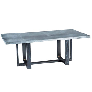 Milo Dining Table or Base for 72x44 - 84x44 Tops-Iron Accents