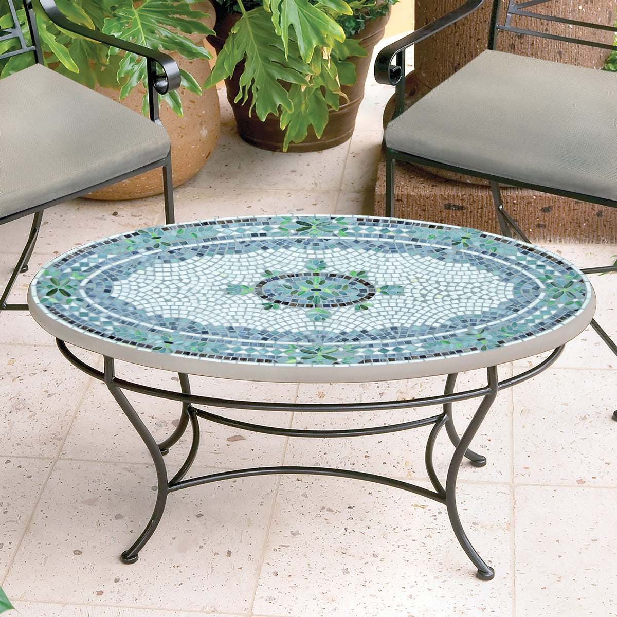 Miraval Mosaic Coffee Table - Oval