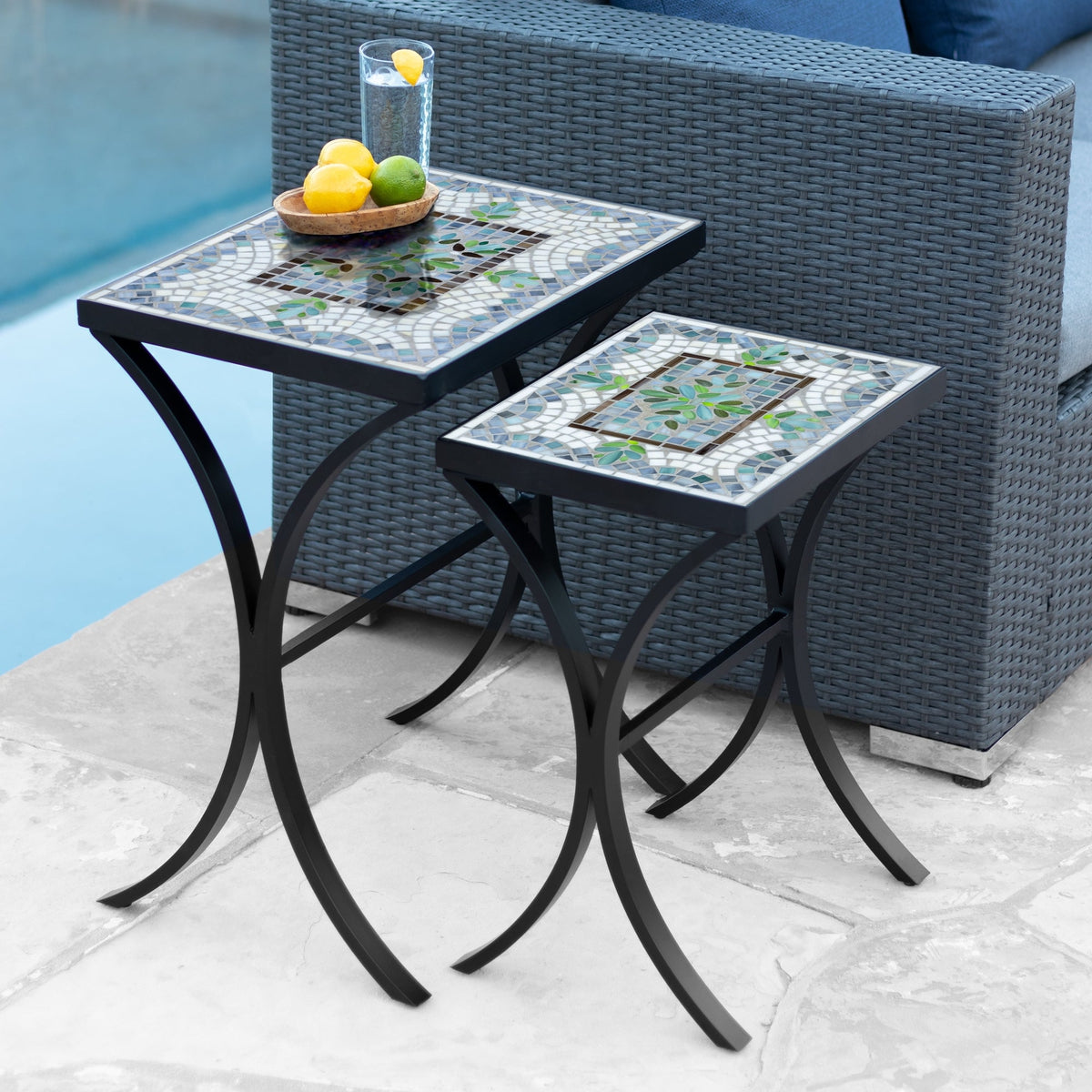 Miraval Mosaic Nesting Tables