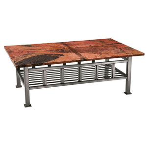 Mission Cocktail Table-Iron Accents