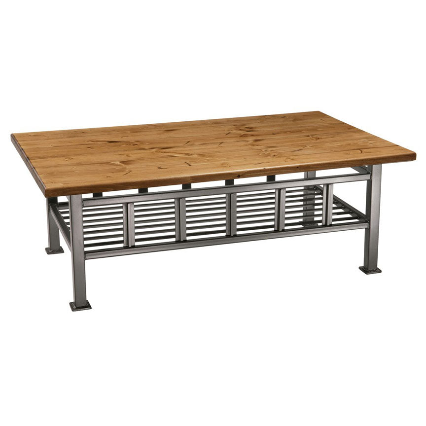 Mission Cocktail Table-Iron Accents