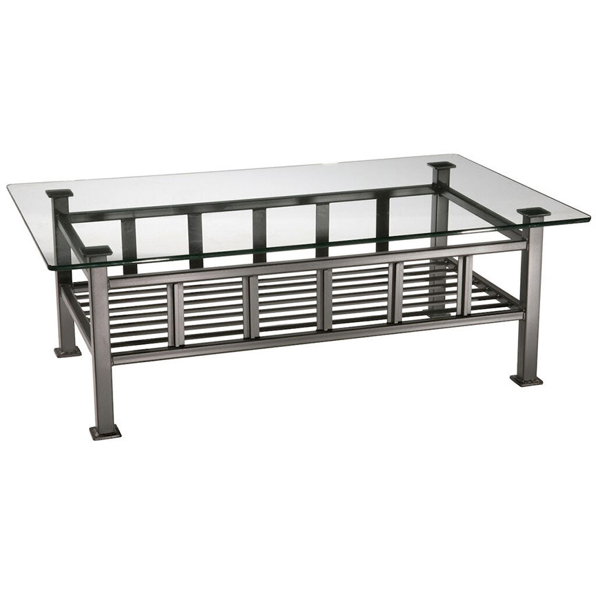 Mission Cocktail Table-Iron Accents