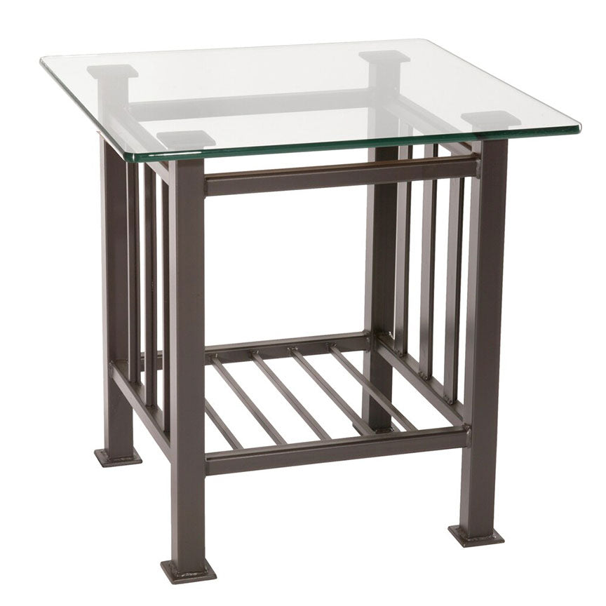 Mission Side Table-Iron Accents