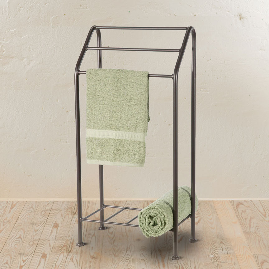 Monticello Towel Stand-Iron Accents