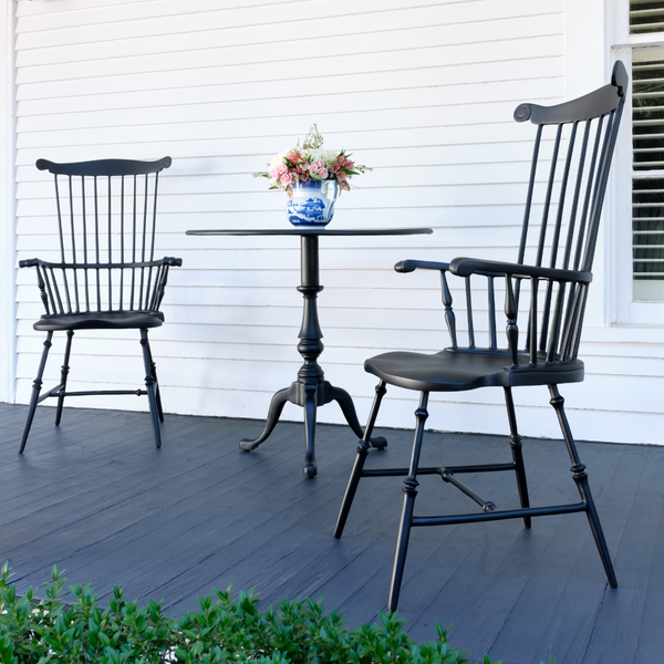 Mount Vernon Fan Back Arm Chair - Iron Accents