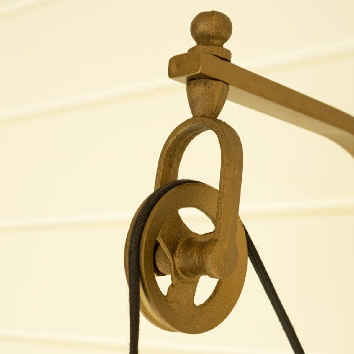 Brass Pulley Wall Sconce