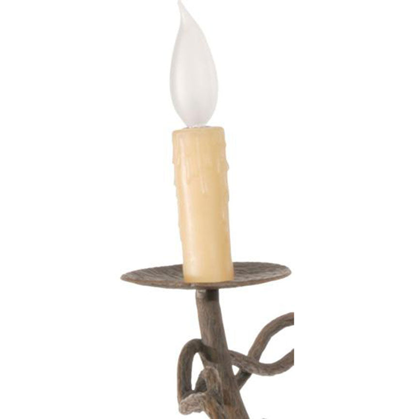 Norfork 6 Arm Chandelier-Iron Accents