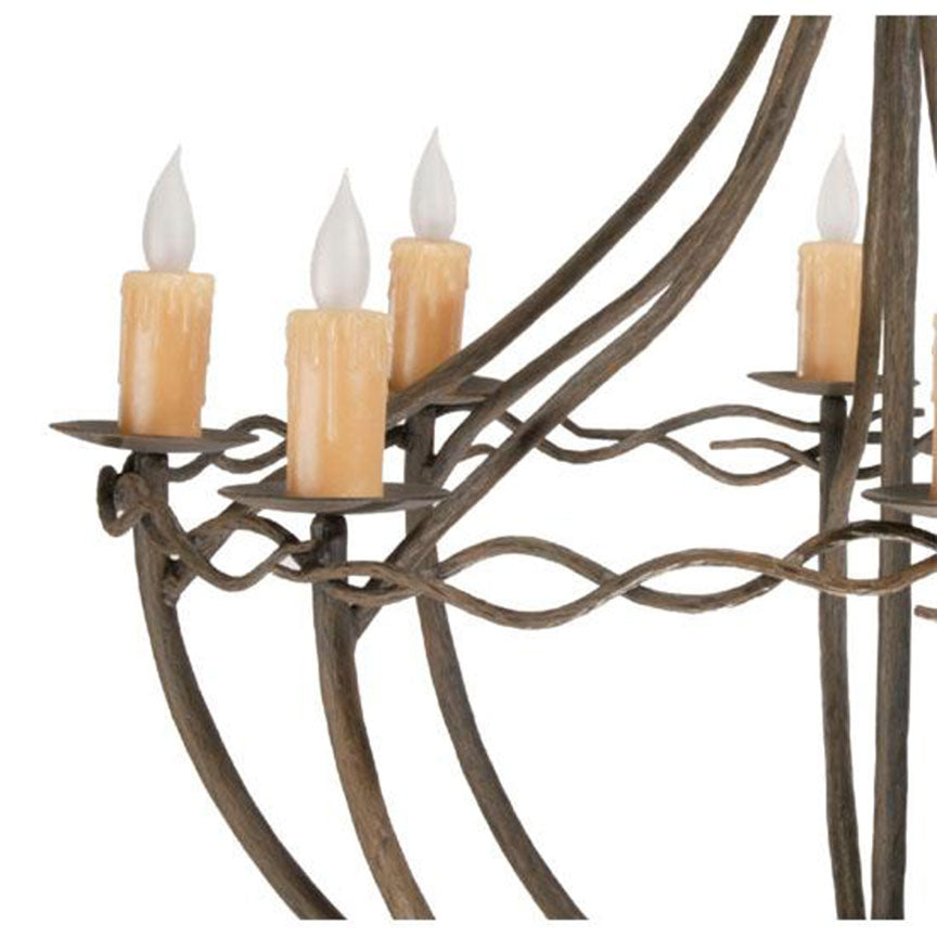 Norfork 8 Arm Chandelier-Iron Accents